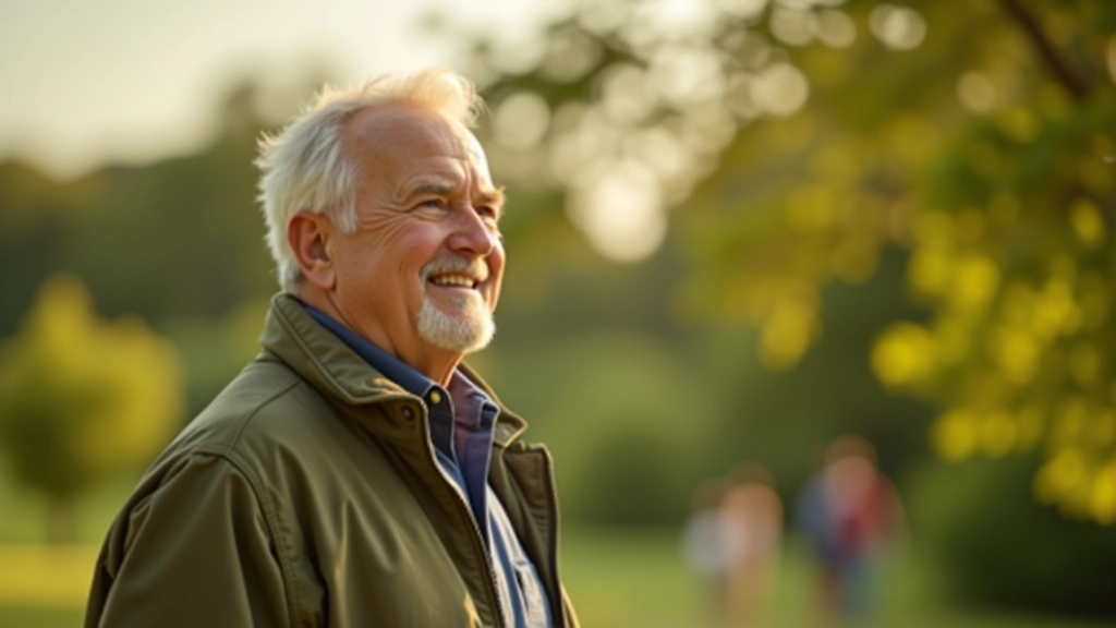 Homem em pé perante paisagem natural, contemplativo e reflexivo
