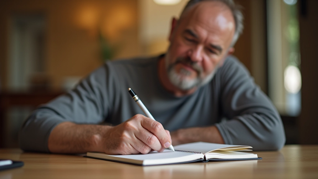 Pessoa a planear a sua semana