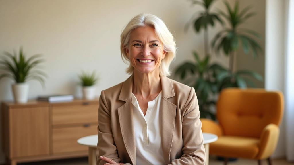 Ambiente de coaching moderno e acolhedor, espaço preparado para conversas significativas e reflexão